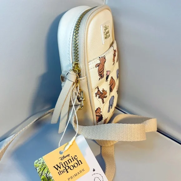Disney Winnie the Pooh Crossbody Bag and Cell Holder
- White and Beige - Picture 5 of 10